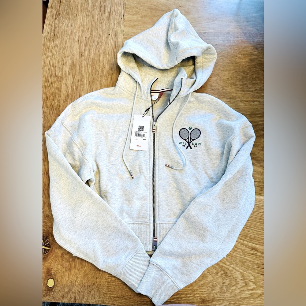 NWT Wilson Grant Park zip Hoodie- Gray - Womens - Medium